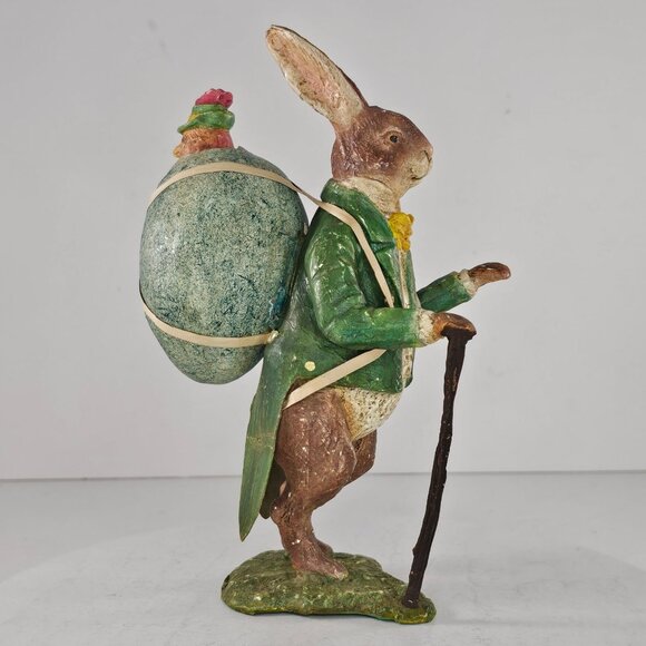 Bethany Lowe Bruce Elsass Homer Hare Easter Bunny Rabbit Folk Art Chicken Egg - Picture 5 of 8